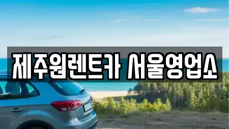 서울특별시 강서구 공항동 렌트카 전문 제주원렌트카 서울영업소