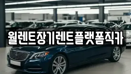 서울특별시 서대문구 현저동 장기렌트카 전문 월렌트장기렌트플랫폼직카