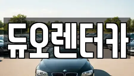 서울특별시 성북구 돈암동 렌트카 전문 듀오렌터카