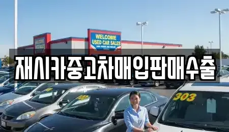 서울특별시 성북구 돈암동 중고차매입 전문 재시카중고차매입판매수출
