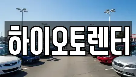 서울특별시 성북구 보문동2가 렌트카 전문 하이오토렌터