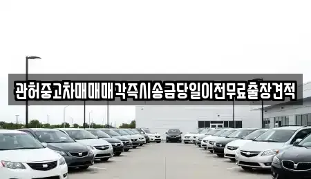 서울특별시 영등포구 영등포동7가 중고차 전문 관허중고차매매매각즉시송금당일이전무료출장견적