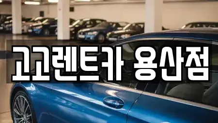 서울특별시 용산구 용산동5가 렌트카 전문 고고렌트카 용산점