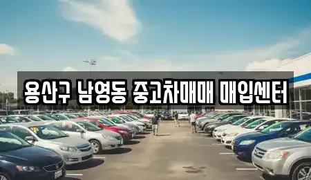 서울특별시 용산구 용산동5가 중고차매입 전문 용산구 남영동 중고차매매 매입센터
