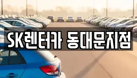 서울특별시 종로구 이화동 장기렌트카 전문 SK렌터카 동대문지점