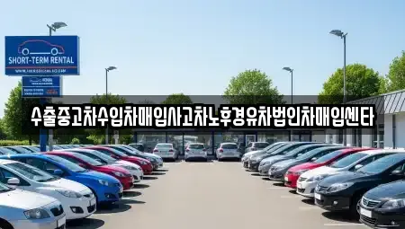 세종 전동면 중고차 전문 수출중고차수입차매입사고차노후경유차법인차매입센타