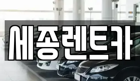 세종 집현동 렌트카 전문 세종렌트카