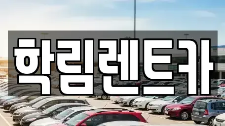 세종 집현동 렌트카 전문 학림렌트카