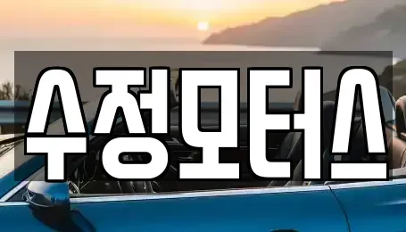 세종특별자치시 아름동 중고차매매 전문 수정모터스