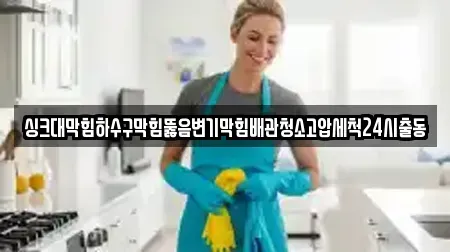 싱크대막힘하수구막힘뚫음변기막힘배관청소고압세척24시출동