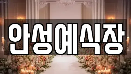 안성예식장