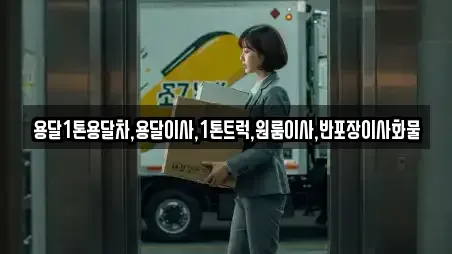 용달1톤용달차,용달이사,1톤트럭,원룸이사,반포장이사화물