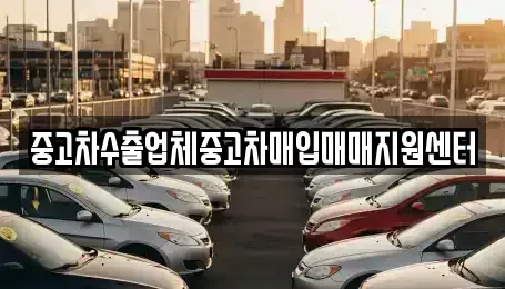 울산 북구 대안동 중고차매매 전문 중고차수출업체중고차매입매매지원센터