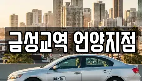 울산광역시 울주군 언양읍 렌트카 전문 금성교역 언양지점