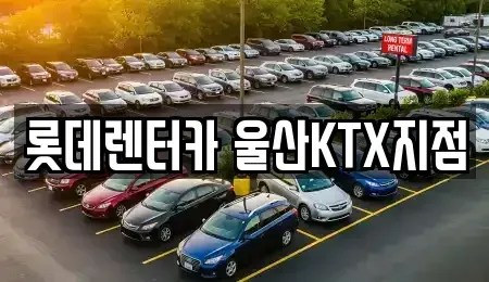 울산광역시 울주군 언양읍 렌트카 전문 롯데렌터카 울산KTX지점