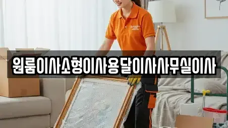 원룸이사소형이사용달이사사무실이사