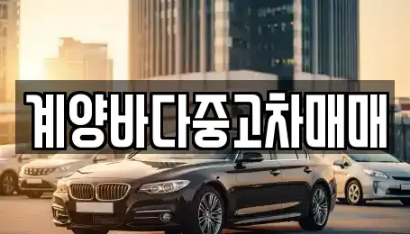 인천 계양구 계산동 중고차 전문 계양바다중고차매매