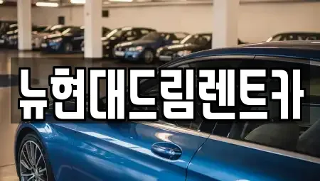 인천 계양구 용종동 렌트카 전문 뉴현대드림렌트카