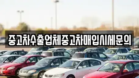 인천 서구 대곡동 중고차매입 전문 중고차수출업체중고차매입시세문의