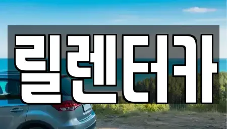 인천 서구 연희동 렌트카 전문 릴렌터카