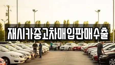 인천 중구 인현동 중고차 전문 재시카중고차매입판매수출