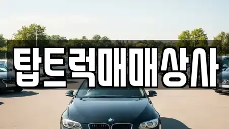 인천광역시 동구 중고차 전문 탑트럭매매상사