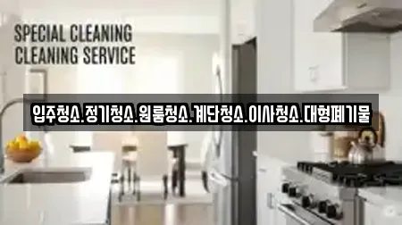 입주청소.정기청소.원룸청소.계단청소.이사청소.대형폐기물