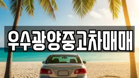 전남 광양시 성황동 중고차 전문 우수광양중고차매매