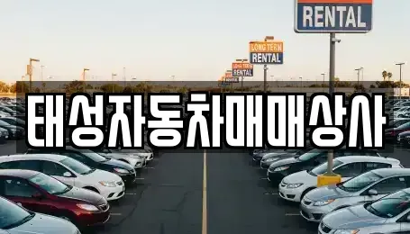 전남 순천시 생목동 중고차매입 전문 태성자동차매매상사