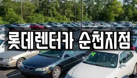 전남 순천시 풍덕동 렌트카 전문 롯데렌터카 순천지점