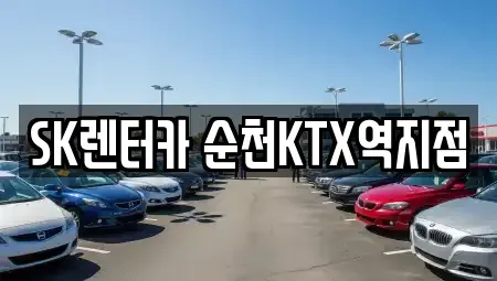 전남 순천시 풍덕동 장기렌트카 전문 SK렌터카 순천KTX역지점
