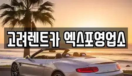 전남 여수시 봉강동 렌트카 전문 고려렌트카 엑스포영업소