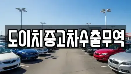 전라남도 곡성군 곡성읍 중고차 전문 도이치중고차수출무역