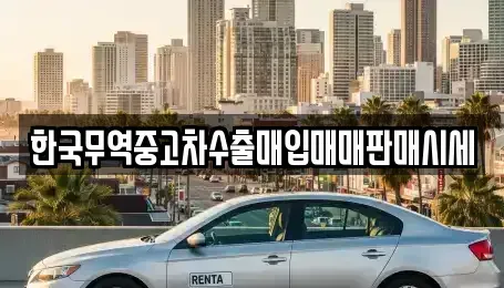 전라남도 담양군 중고차매입 전문 한국무역중고차수출매입매매판매시세