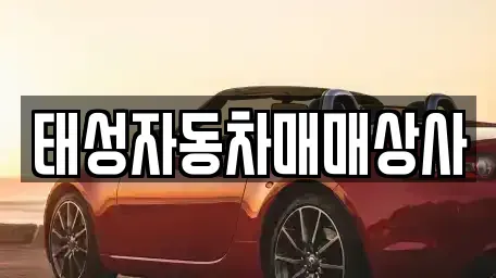 전라남도 순천시 인제동 중고차매매 전문 태성자동차매매상사