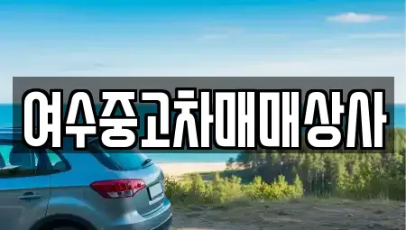 전라남도 여수시 군자동 중고차 전문 여수중고차매매상사