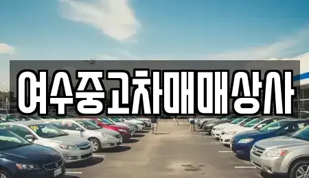 전라남도 여수시 화양면 중고차매매 전문 여수중고차매매상사