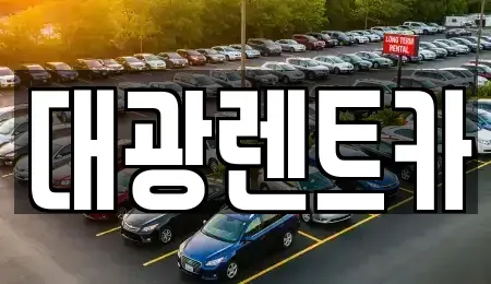 전라남도 화순군 장기렌트카 전문 대광렌트카