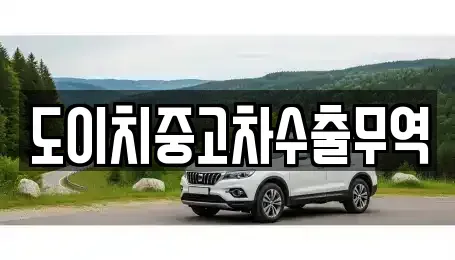 전북 진안군 마령면 중고차매매 전문 도이치중고차수출무역