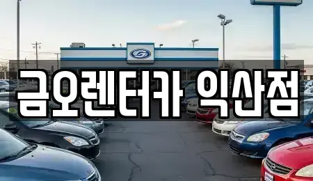 전북특별자치도 익산시 모현동2가 렌트카 전문 금오렌터카 익산점