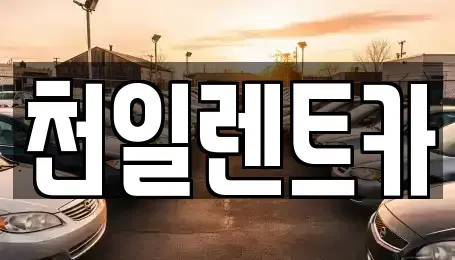 전북특별자치도 익산시 춘포면 렌트카 전문 천일렌트카