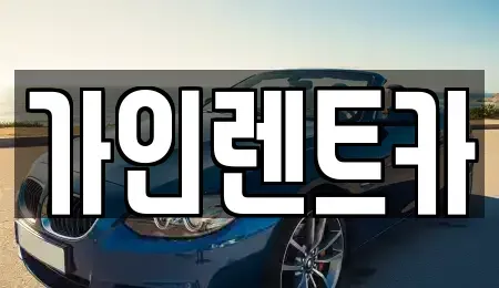 전북특별자치도 전주시 덕진구 금상동 렌트카 전문 가인렌트카