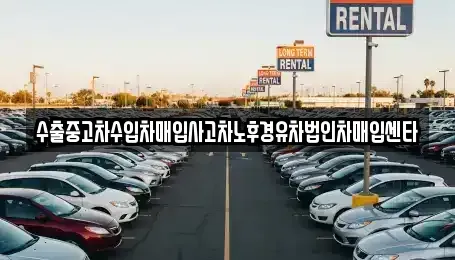 제주특별자치도 제주시 구좌읍 중고차 전문 수출중고차수입차매입사고차노후경유차법인차매입센타