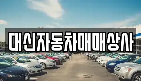 제주특별자치도 제주시 일도이동 중고차매매 전문 대신자동차매매상사