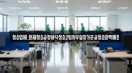 청소업체,화재청소공장바닥청소코팅사무실상가준공청소외벽예초