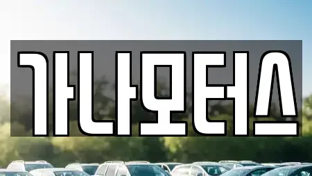 충남 논산시 관촉동 중고차 전문 가나모터스