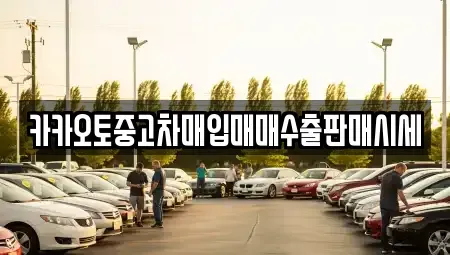 충남 당진시 합덕읍 중고차매입 전문 카카오토중고차매입매매수출판매시세
