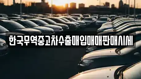 충남 보령시 동대동 중고차 전문 한국무역중고차수출매입매매판매시세