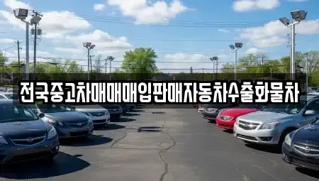 충남 천안시 동남구 성황동 중고차 전문 전국중고차매매매입판매자동차수출화물차