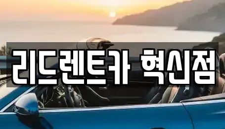 충북 음성군 렌트카 전문 리드렌트카 혁신점